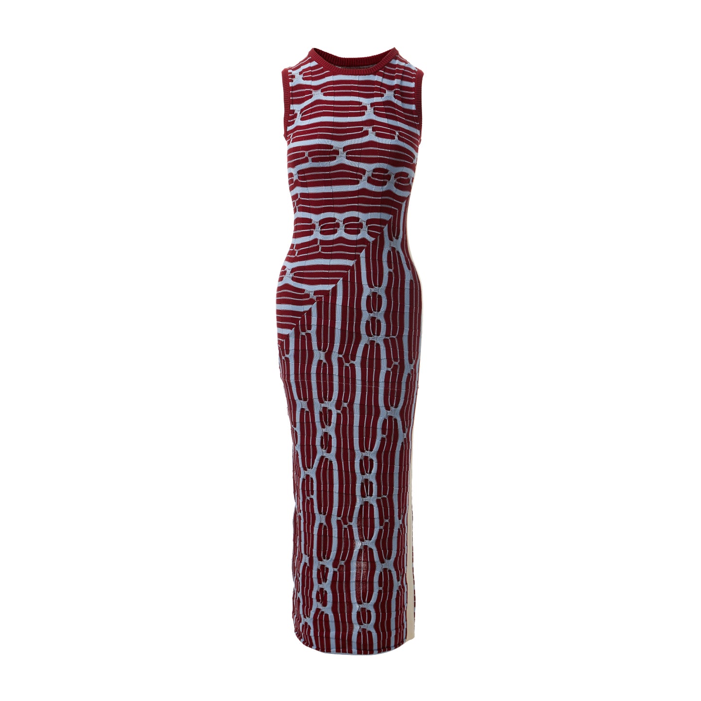 Fully Fashioning Rachel Jacquard Knit Tank Dress