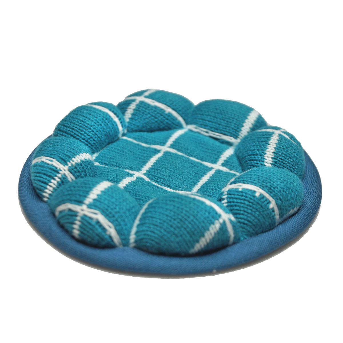 Upcycled Knit Puffy Coaster
