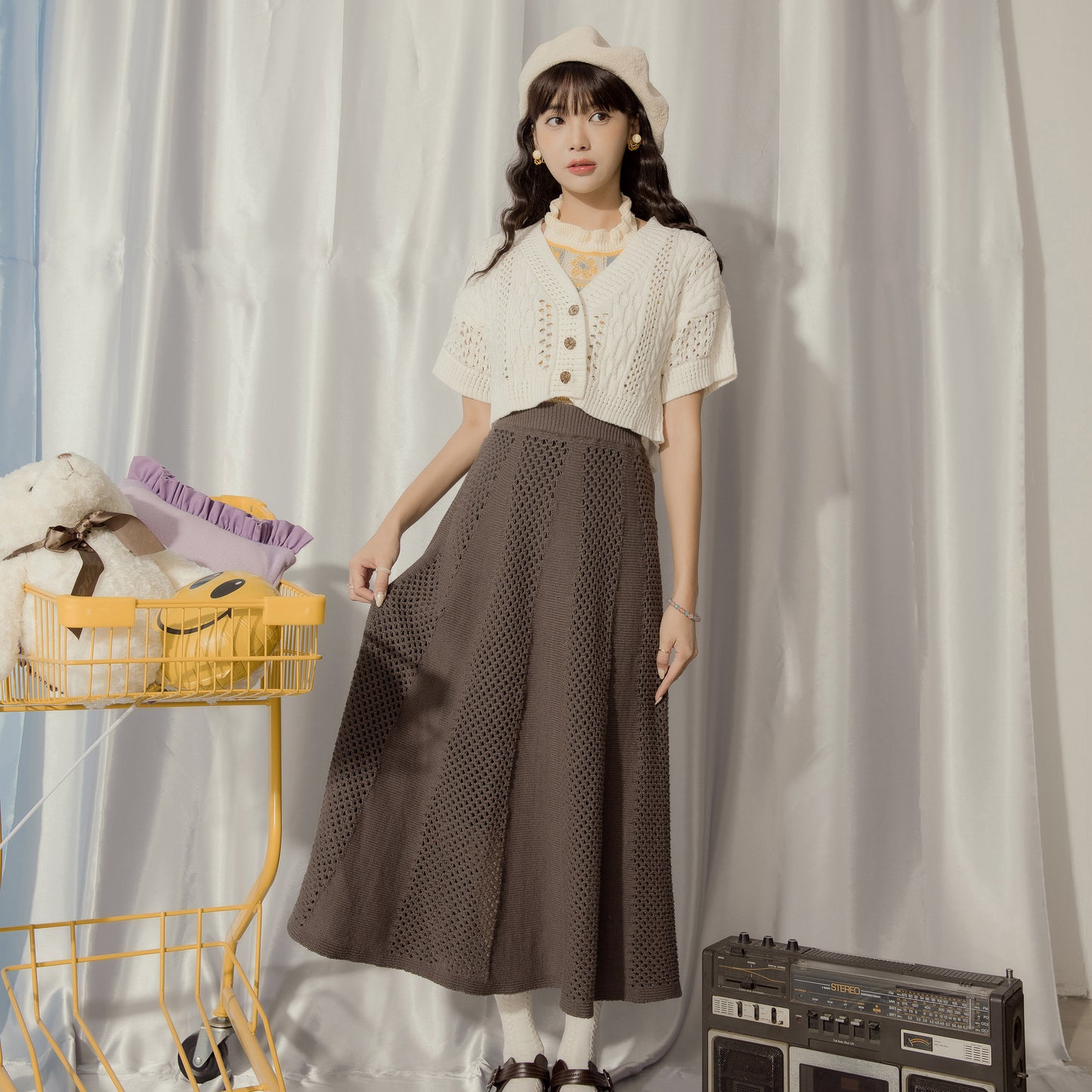 At The Venue | Knit A- Line Skirt