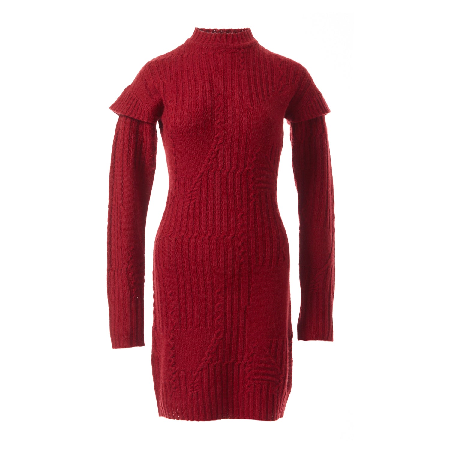 Fully Fashioning Fae Cable Knit Sweater Dress