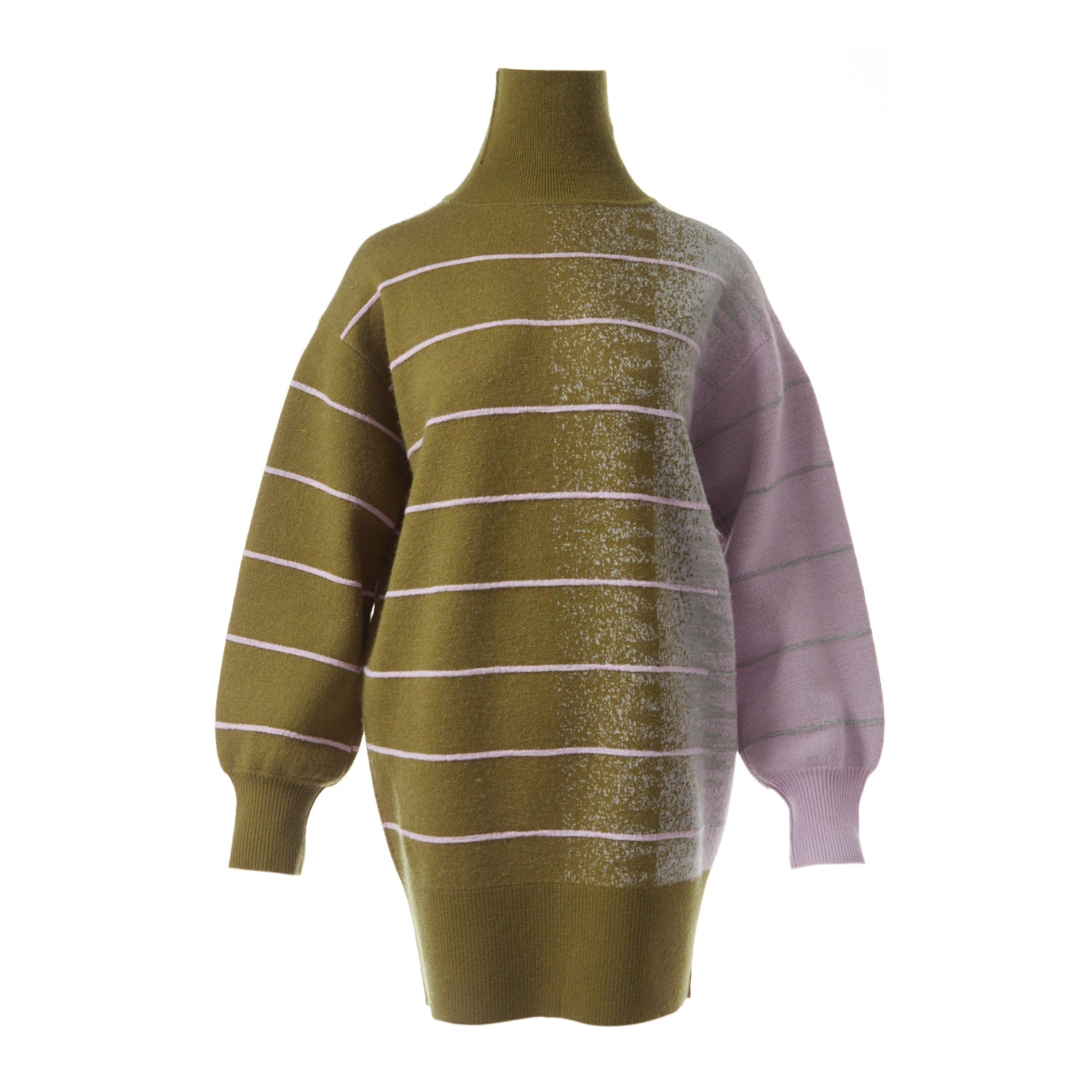 Fully Fashioning Della Ottoman/ Jacquard Knit Sweater Dress