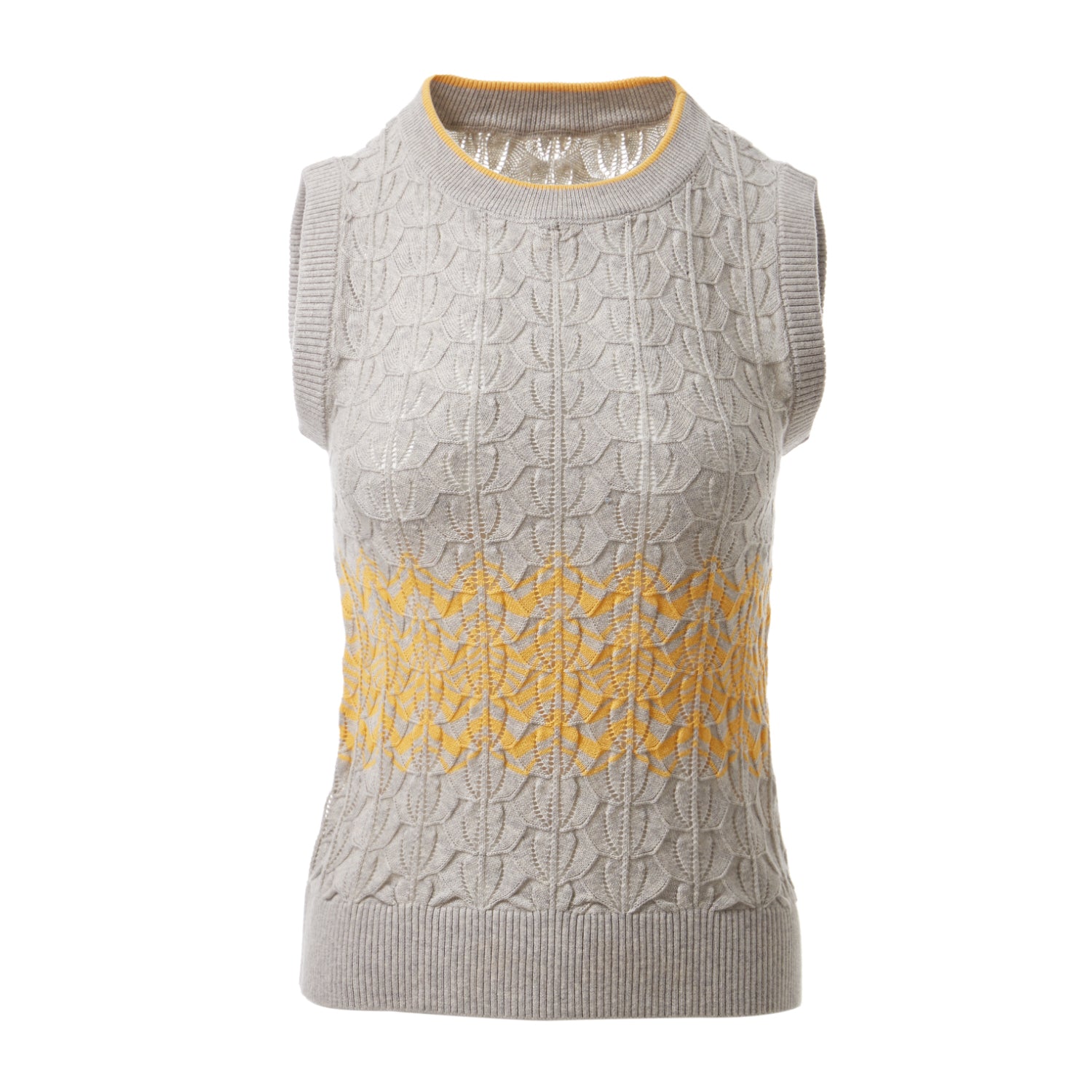 Fully Fashioning Mahalia Crochet Knit Vest