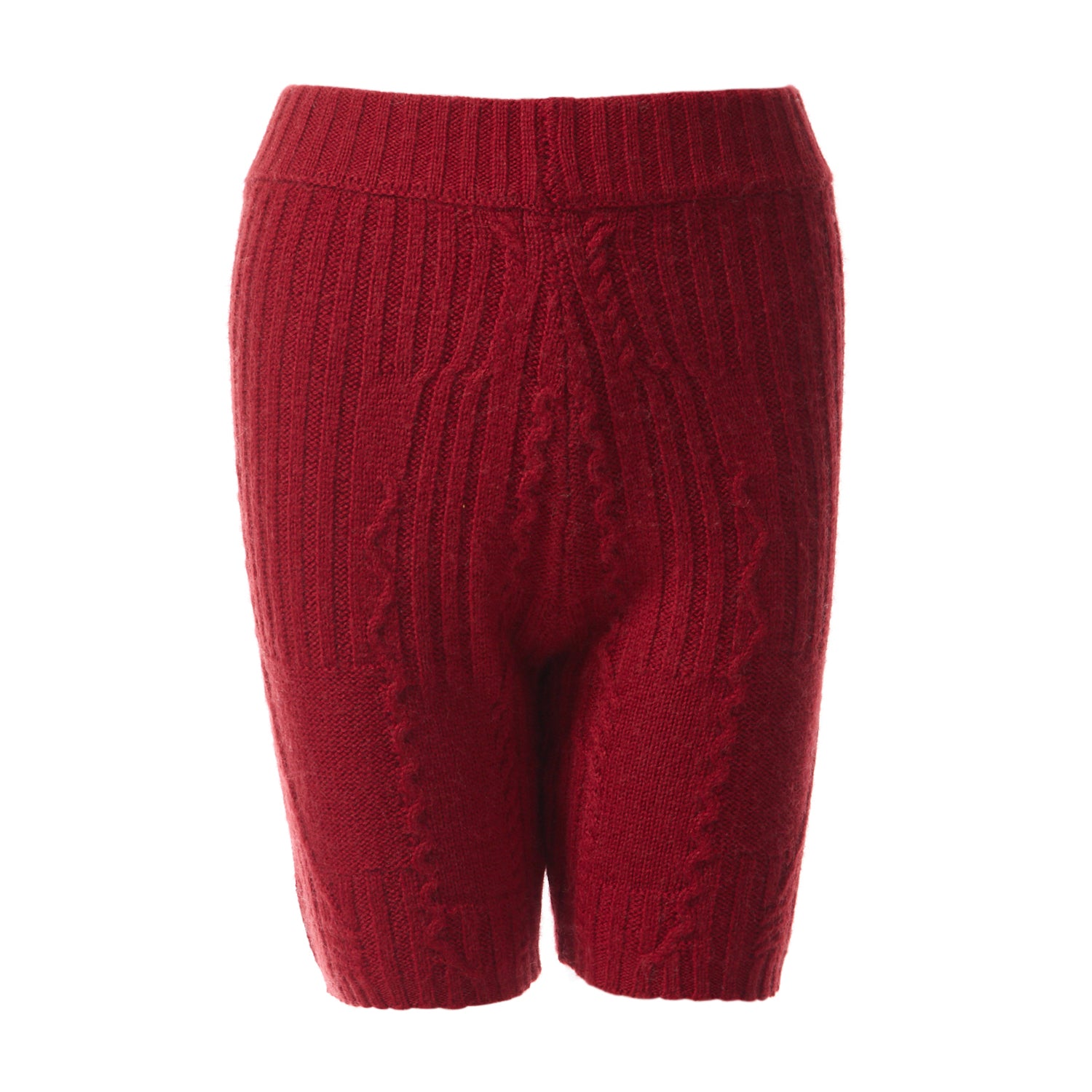 Fully Fashioning Fern Cable Knit Shorts