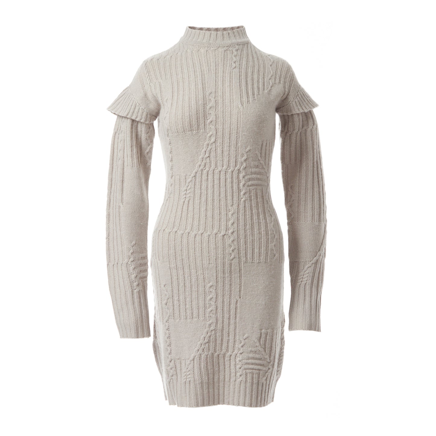Fully Fashioning Fae Cable Knit Sweater Dress