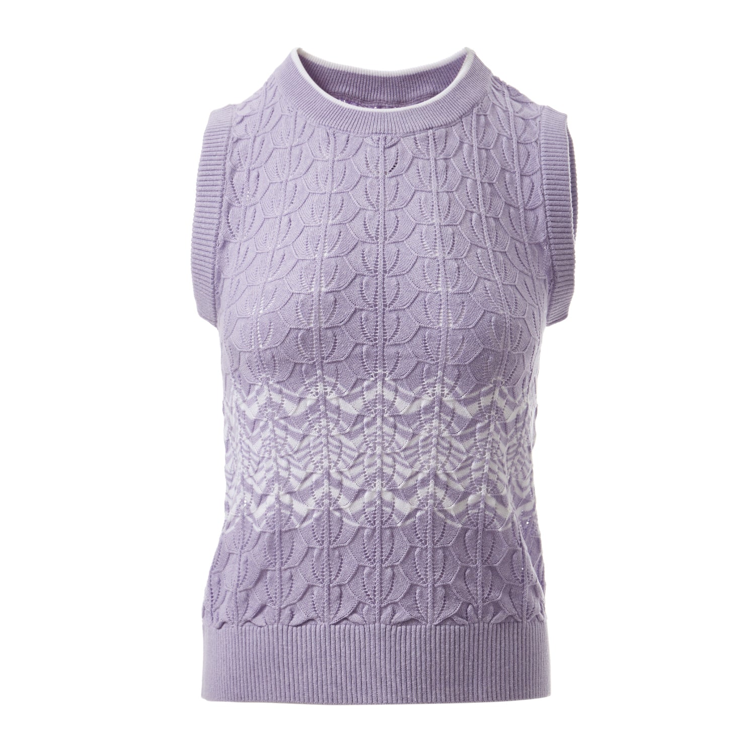 Fully Fashioning Mahalia Crochet Knit Vest