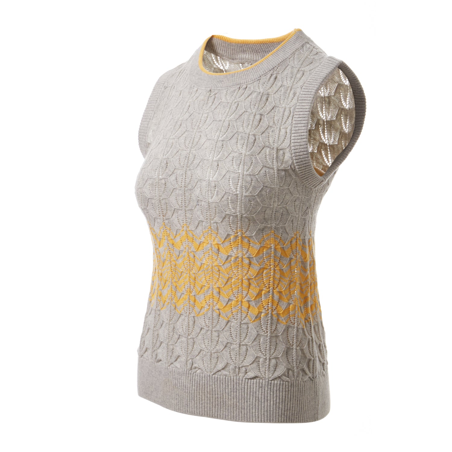 Fully Fashioning Mahalia Crochet Knit Vest