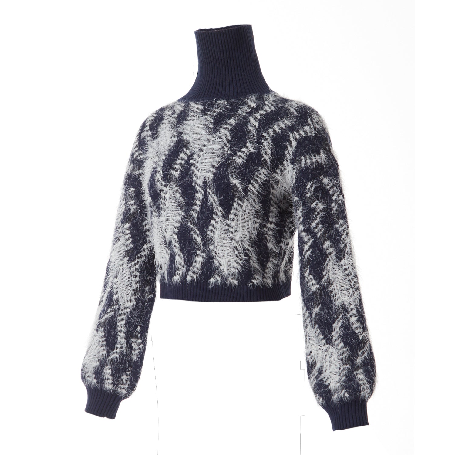 Fully Fashioning Prim Floating Stitch Knit Jumper