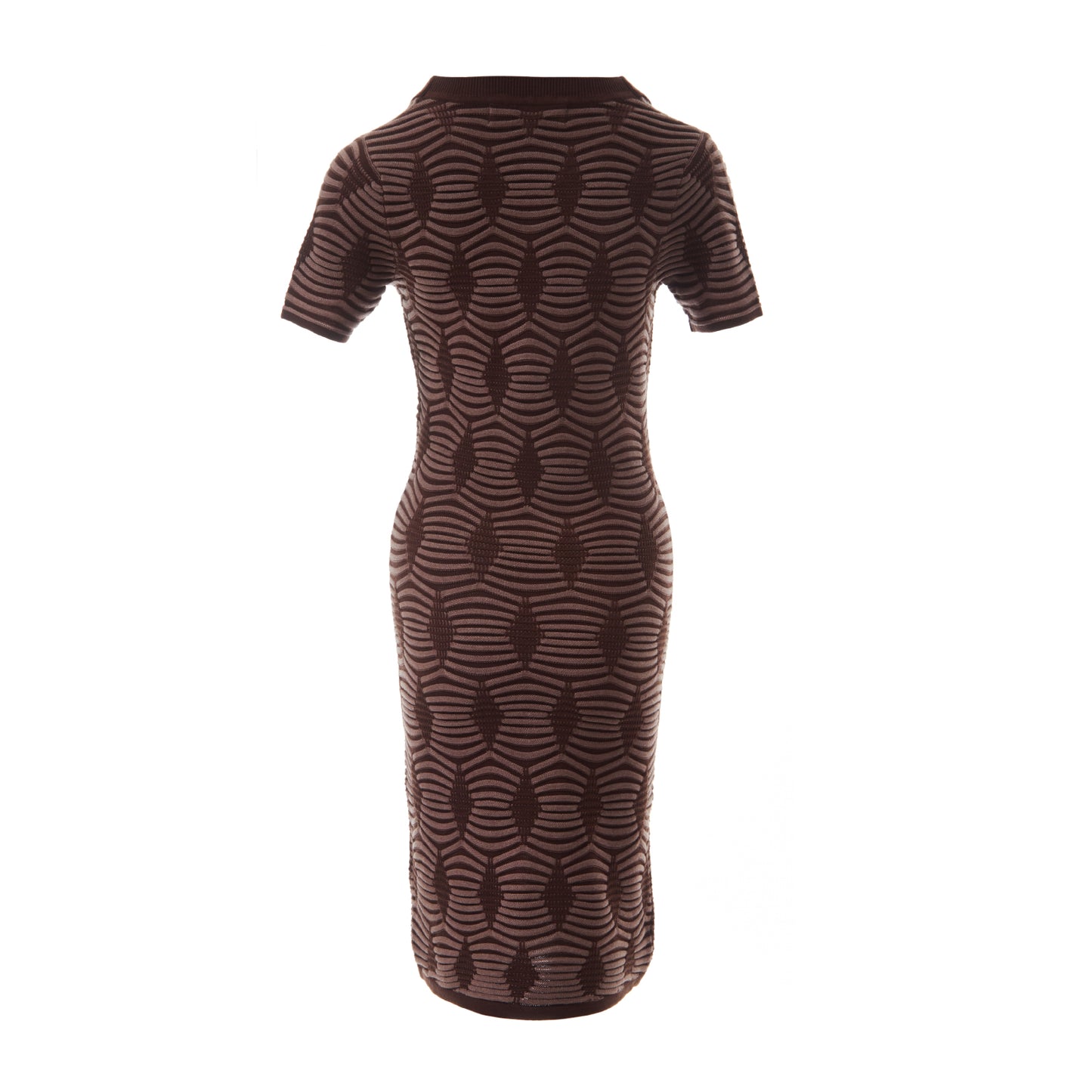Fully Fashioning Lisette Geometric Pattern Polo Dress