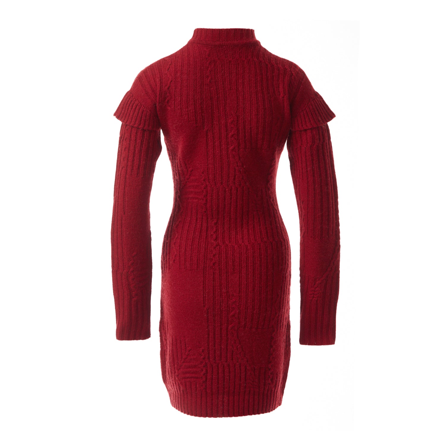 Fully Fashioning Fae Cable Knit Sweater Dress