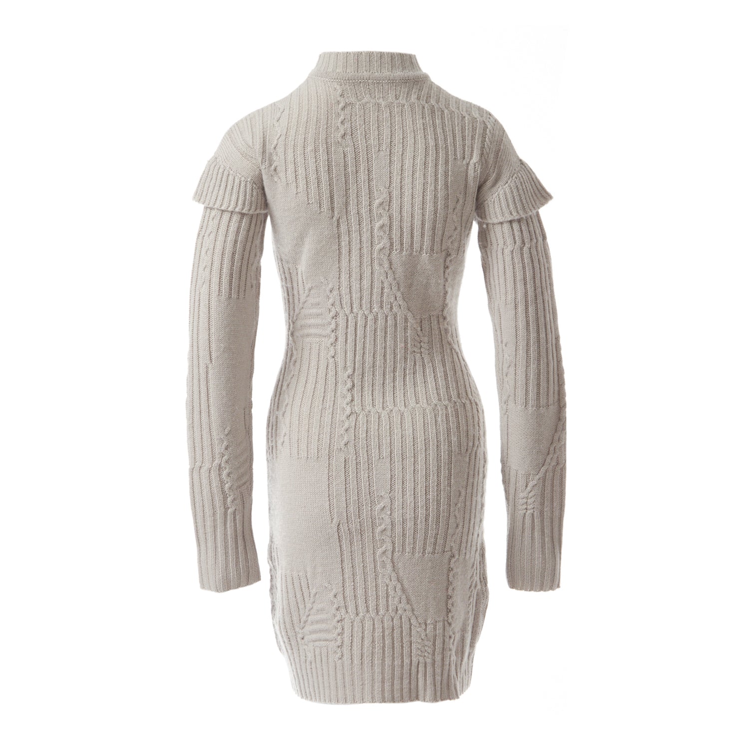 Fully Fashioning Fae Cable Knit Sweater Dress