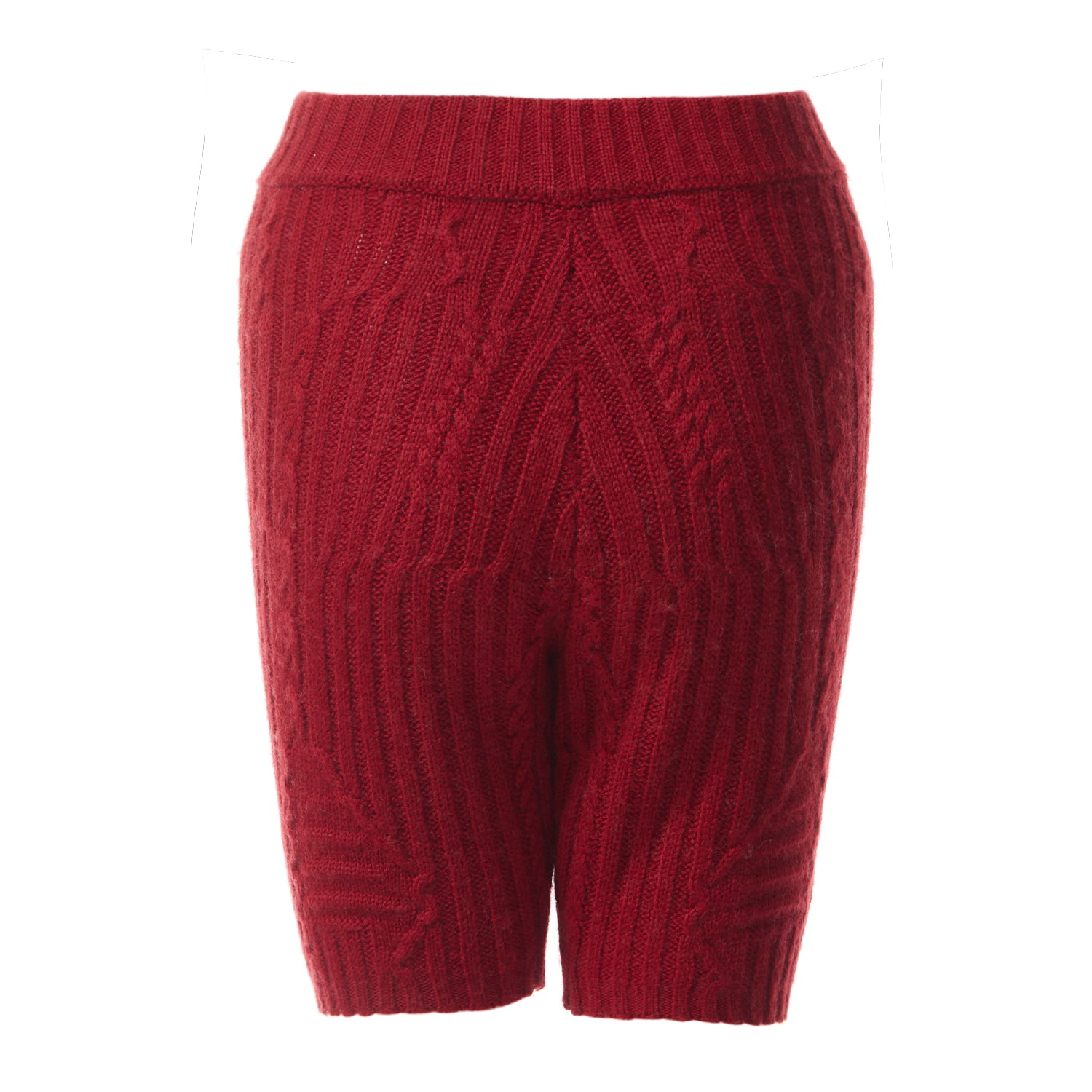 Fully Fashioning Fern Cable Knit Shorts