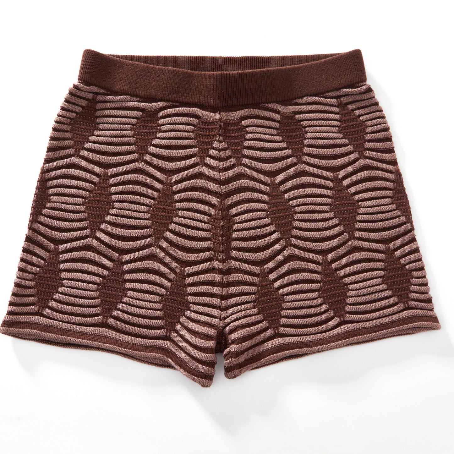 Fully Fashioning Larisa Geometric Pattern Shorts