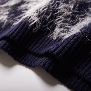 Fully Fashioning Prim Floating Stitch Knit Jumper
