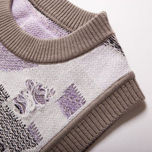 Fully Fashioning Malaya Inlay Knit Vest