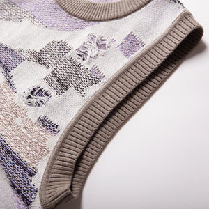 Fully Fashioning Malaya Inlay Knit Vest