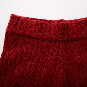 Fully Fashioning Fern Cable Knit Shorts