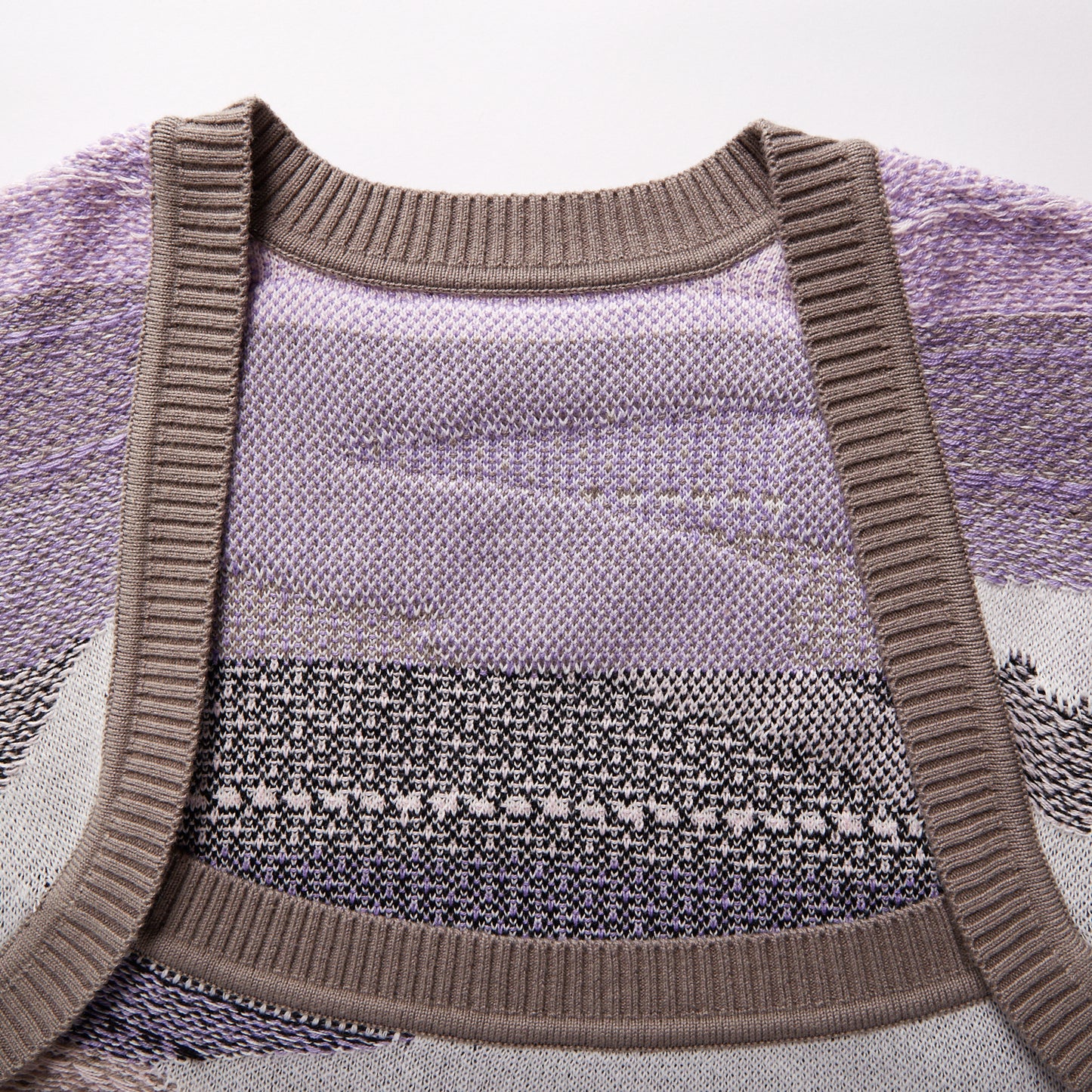 Fully Fashioning Margo Inlay Knit Sweater