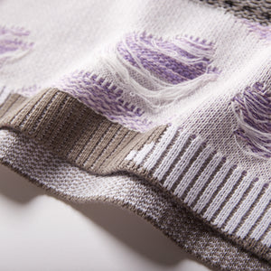 Fully Fashioning Margo Inlay Knit Sweater