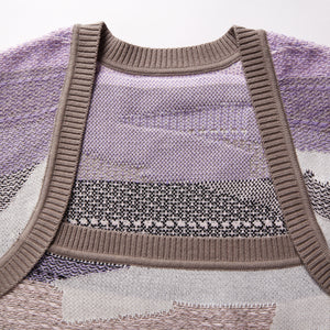 Fully Fashioning Margo Inlay Knit Sweater