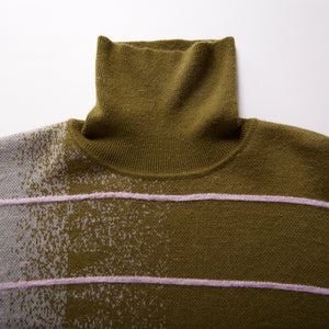 Fully Fashioning Della Ottoman/ Jacquard Knit Sweater Dress