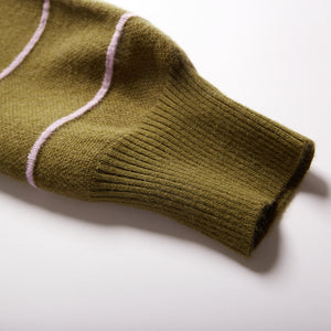 Fully Fashioning Della Ottoman/ Jacquard Knit Sweater Dress