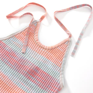 Fully Fashioning Andrea Space Dye Yarn Rib Halter Dress