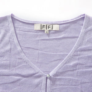 Fully Fashioning | Victoria Geometric Jacquard Knit Cardigan