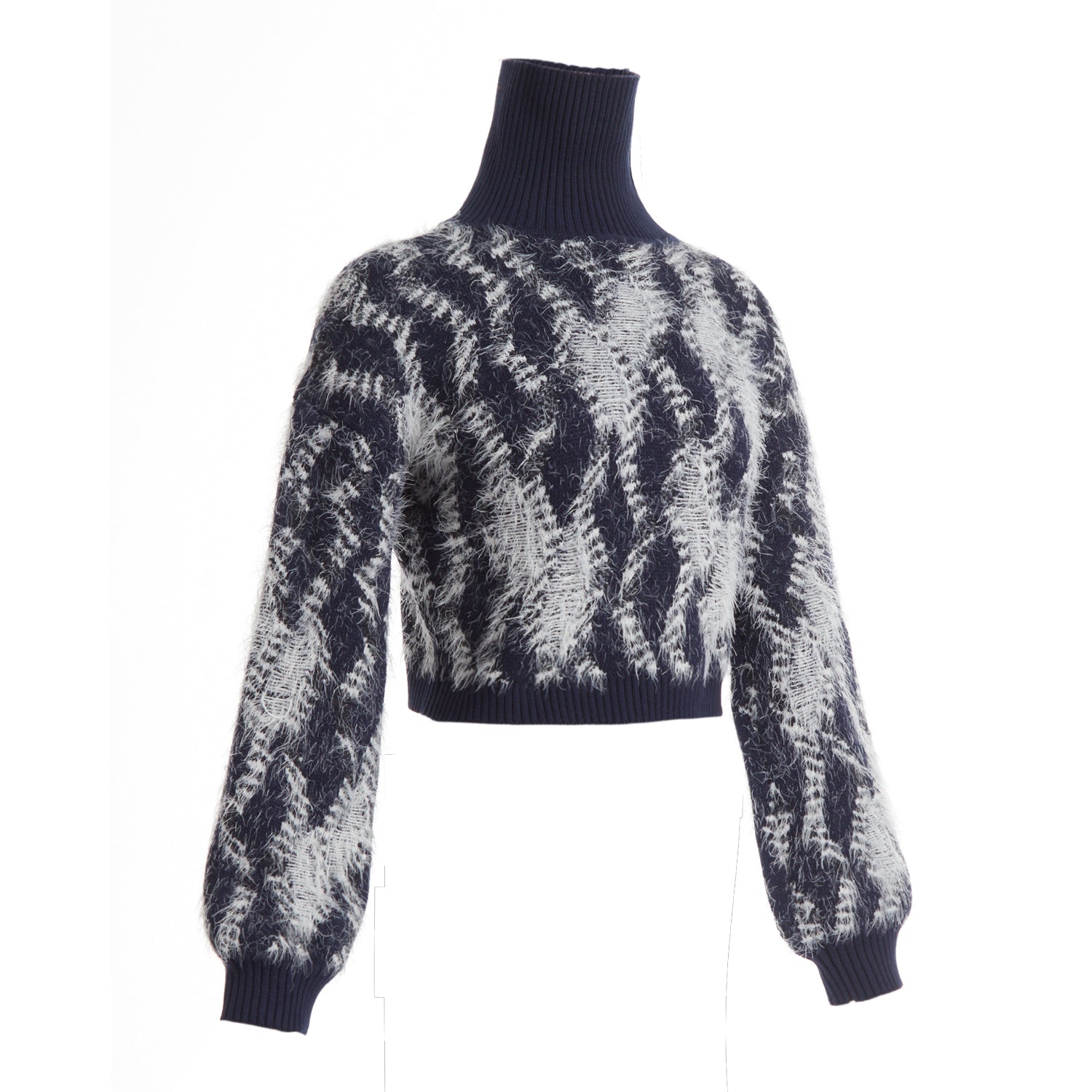 Fully Fashioning Prim Floating Stitch Knit Jumper