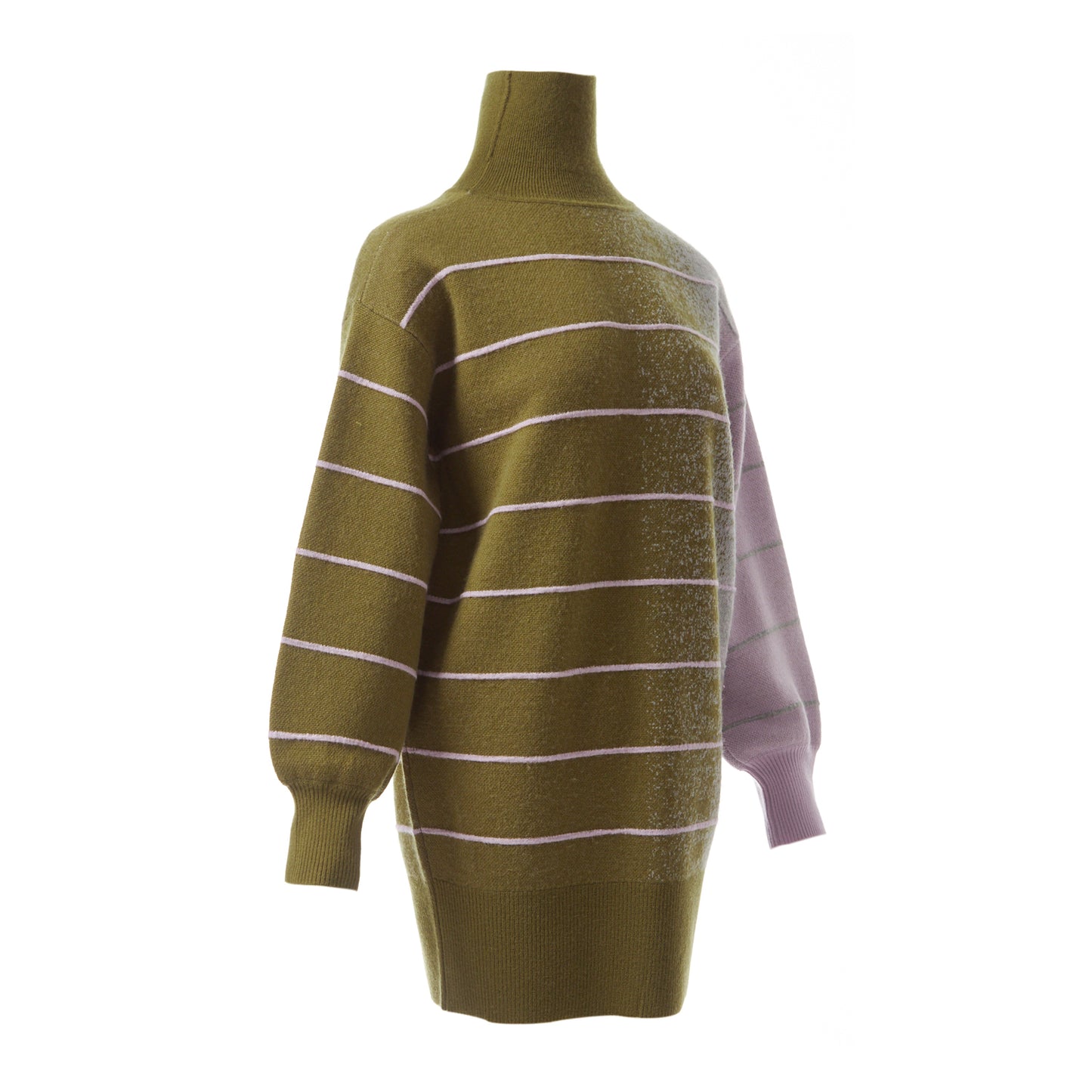 Fully Fashioning Della Ottoman/ Jacquard Knit Sweater Dress