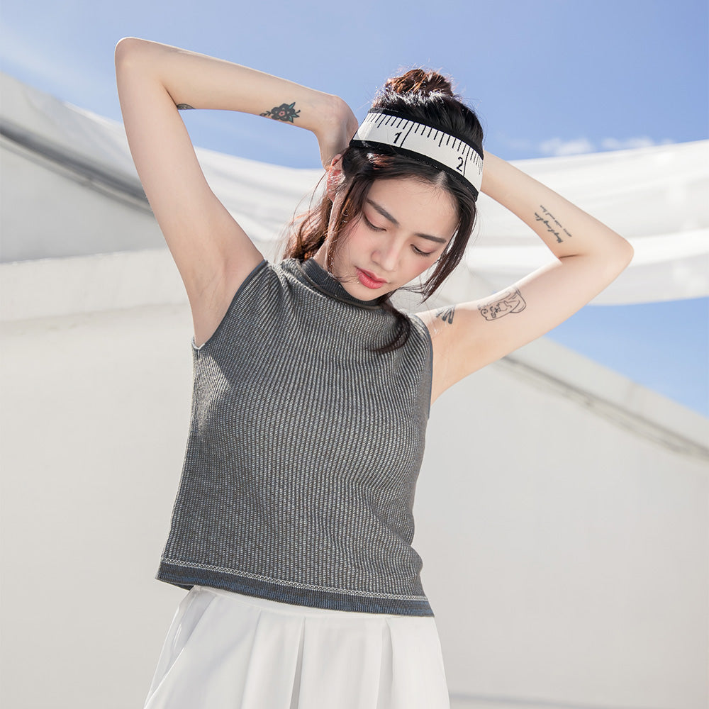 At the Venue | Marine Sleeveless Top