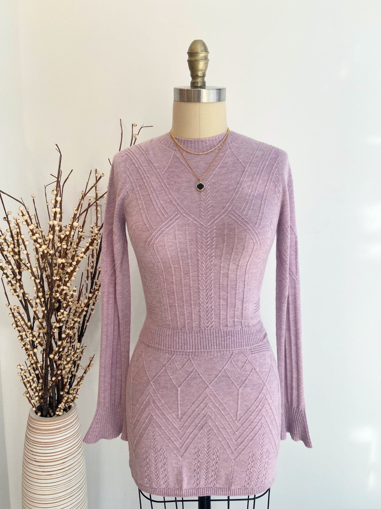 SAVE AS | Dinara Cable Knit Skirt