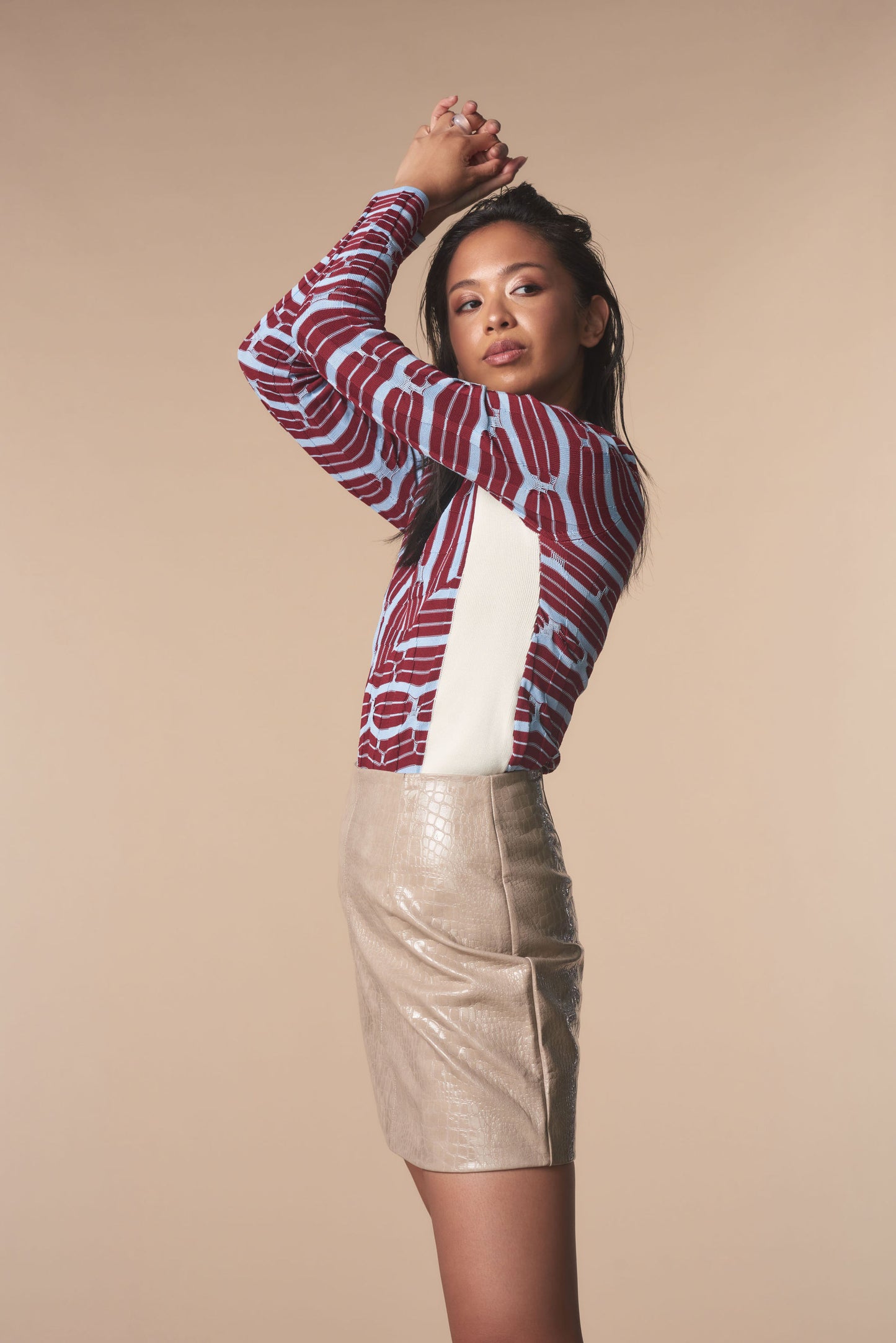 Fully Fashioning | Rhea Jacquard Knit Pullover