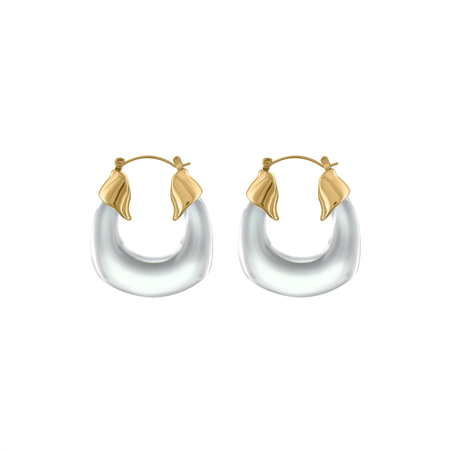 Olivia Le | Kylie Acrylic Hoop Earrings