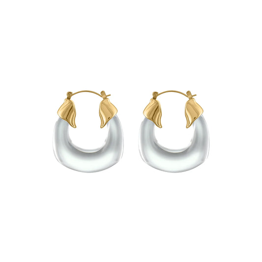 Olivia Le | Kylie Acrylic Hoop Earrings
