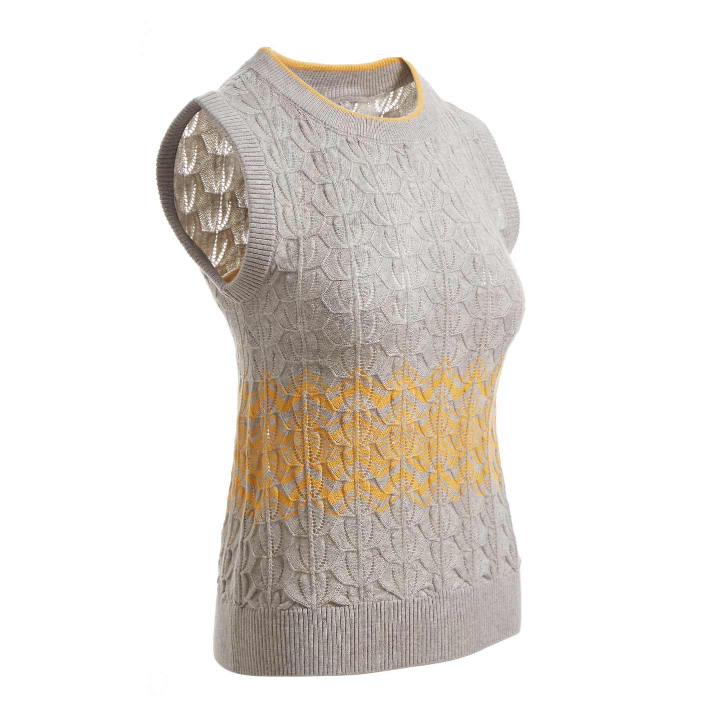 Fully Fashioning Mahalia Crochet Knit Vest